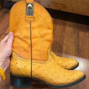 Cheyenne Leather Cowboy Brown Boots Men’s Size 9 Mexican Size 27 Light Brown